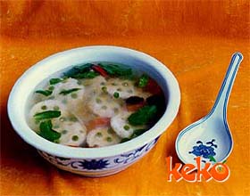 莲蓬豆腐汤